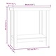 Работна пейка vidaXL, Бяла, 80 x 50 x 80 см, Борово дърво масив
