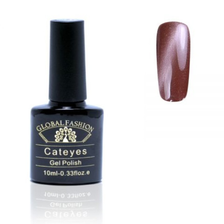 Oja semipermanenta, Global Fashion, Cat Eyes, 10 ml, Maro 02