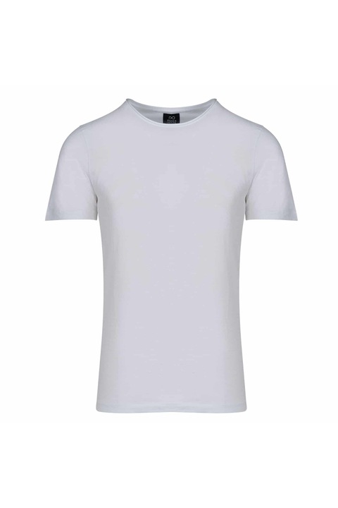 Tricouri barbati, Prince Oliver, Essential, Gat Rotund, Bumbac, Alb.1