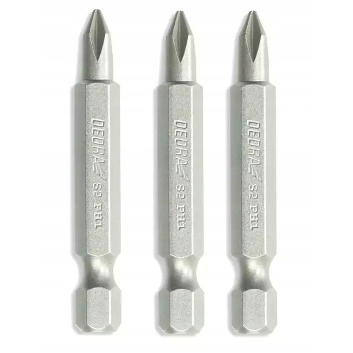 Set de 3 biti pentru surubelnita, Dedra, 50 mm