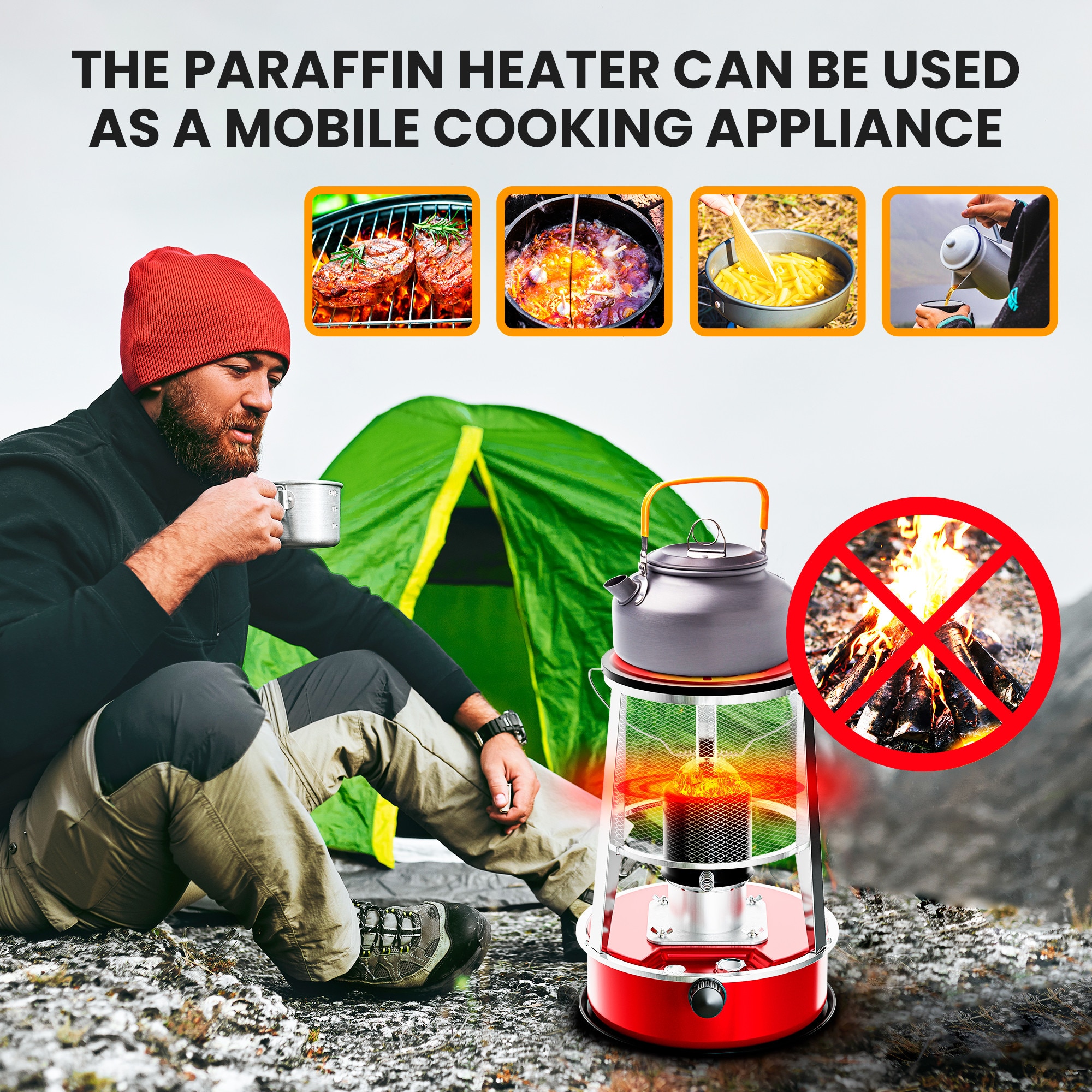 Incalzitor pe kerosen Extralink Aladdin EKH-460, rezervor 4,6L