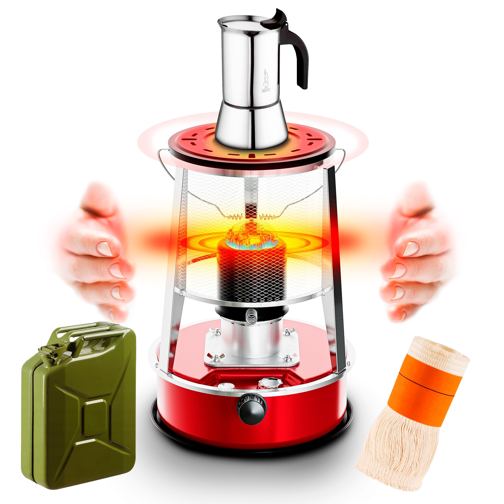 Incalzitor pe kerosen Extralink Aladdin EKH-460, rezervor 4,6L
