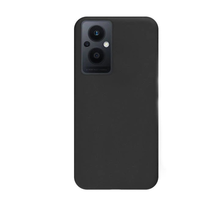 Калъф за телефон, съвместим с Oppo Reno 8 Lite, G-Tech, силиконов TPU, матов външен вид, черен