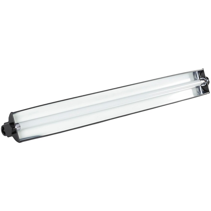 Lampa UVB Pro T5 pentru terariu, Repti-Zoo, 24 W, 57 cm, Alb/Negru