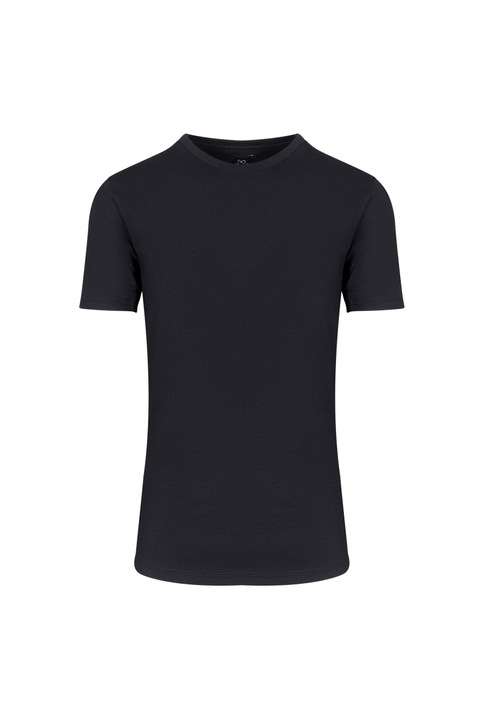 Tricouri barbati, Prince Oliver, Essential, Gat Rotund, Bumbac, Negru, 2XL
