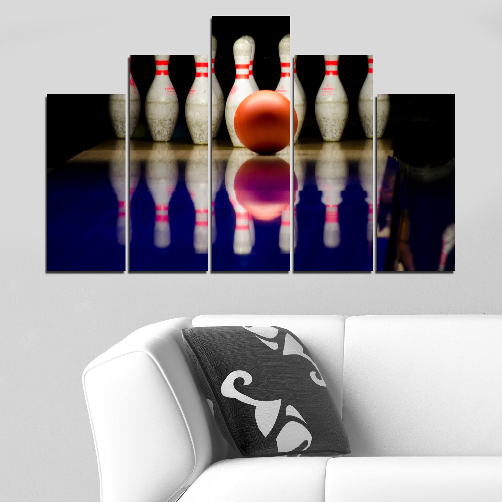Декоративни панели Vivid Home от 5 части, Отражение, PVC, 160x100 см, 5 ...