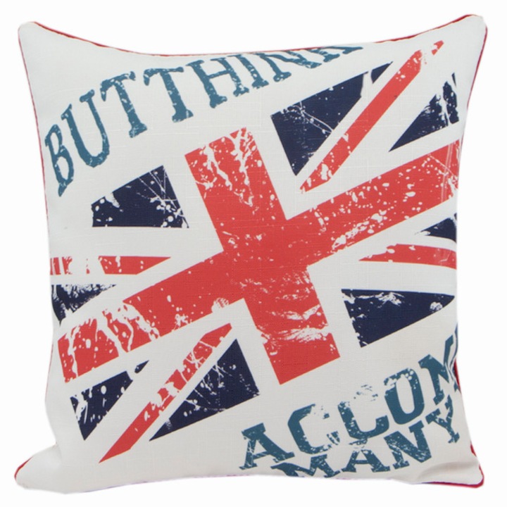 Fata de perna, Eurofirany, 45 x 45 cm, Bumbac/Poliester, Multicolor