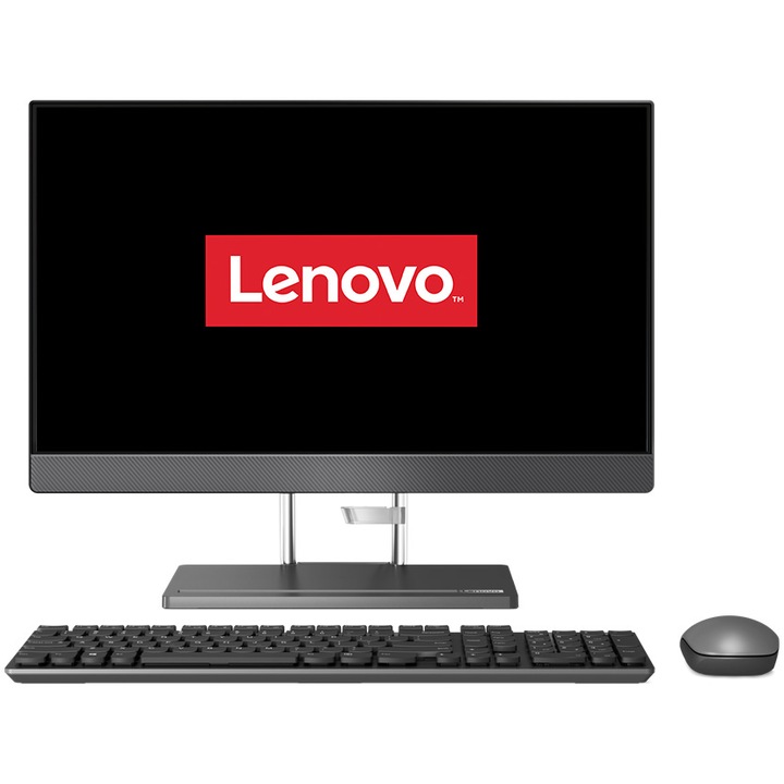Lenovo IdeaCentre AIO 5 24IAH7 All-in-One asztali számítógép, 23.8", FHD, Intel® Core™ i5-13500H, 16GB, 1TB SSD, Intel® Iris® Xe Graphics, NoOS, Nemzetközi angol billentyűzet, Szürke