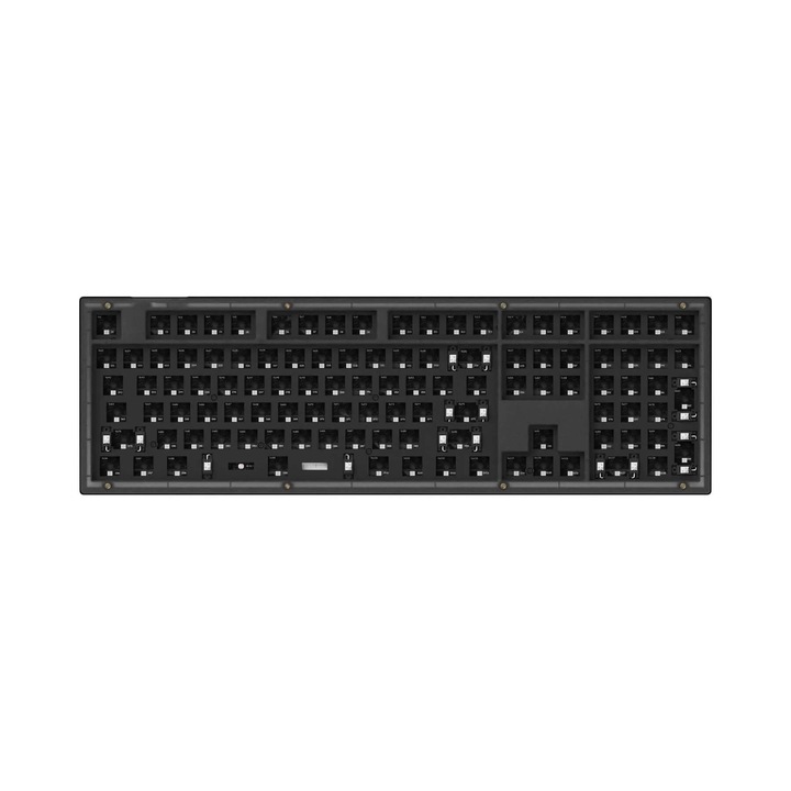 Tastatura mecanica Keychron V6 QMK Frosted Black, Barebone V6-Z1
