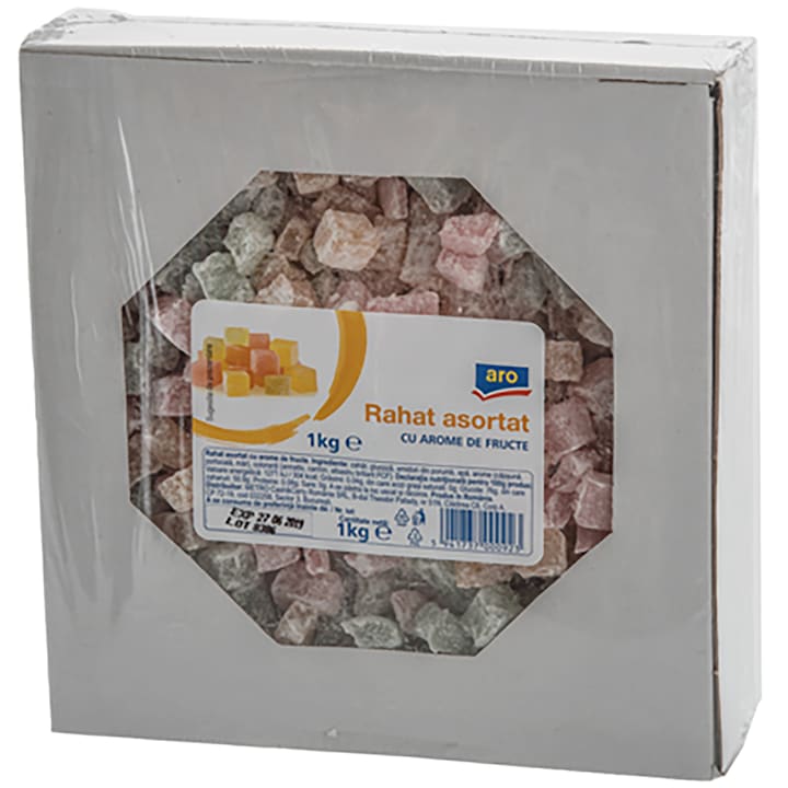 Rahat asortat cu gust de fructe, Aro, 1 kg