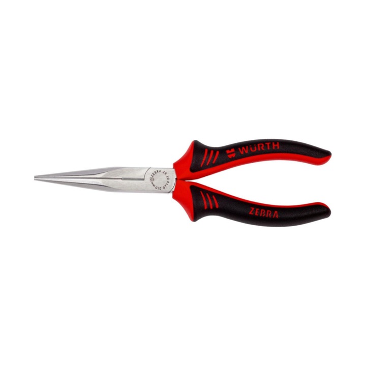 Cleste mecanic Wurth Zebra, 200 mm, Negru/Rosu