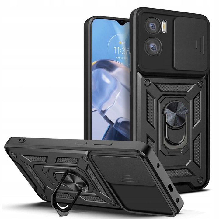 Motorola Moto E22i / E22 tok, Tech-Protect, kamera pajzs, fekete