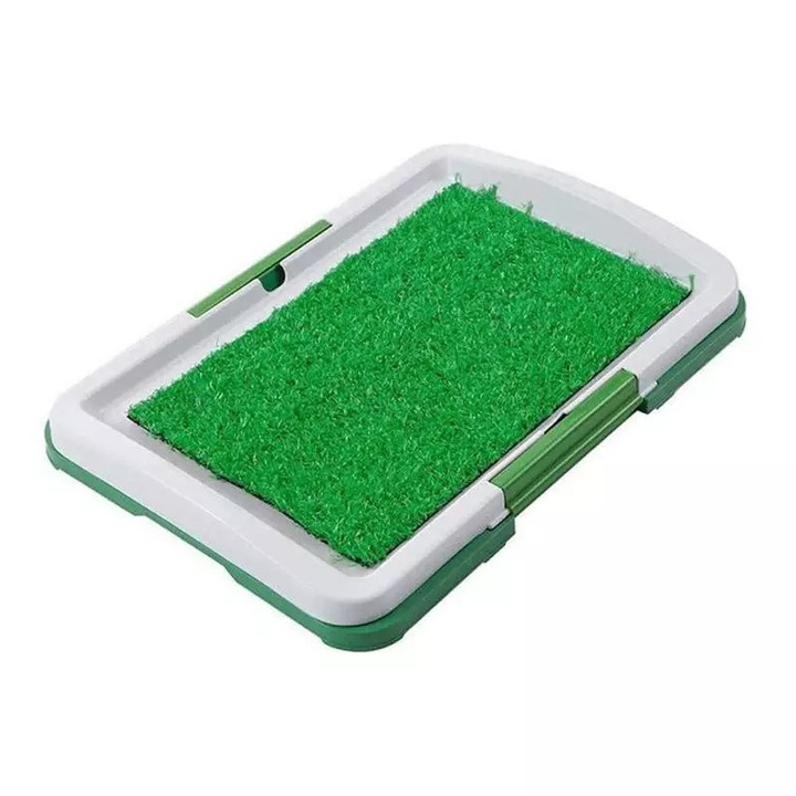 Toaleta cu Covor SIKS din Iarba Artificiala Antibacteriana, pentru Caini/Pisici/Alte Animale de Companie, pentru Interiorul Casei sau Terasa