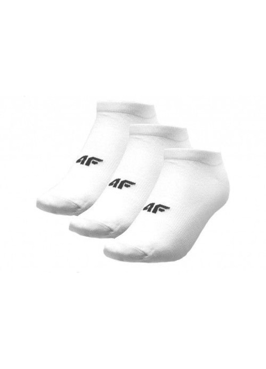 Sosete barbati, 4F, Bumbac/Poliamida, Alb, Marimea 43-46