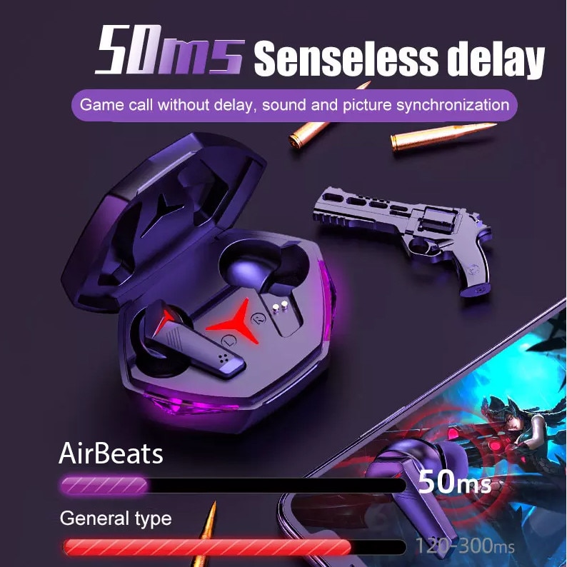 AirBeats Gaming EarPods, Bluetooth Vezeték nélküli professzionális