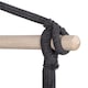 Hamac tip leagan suspendat pentru casa sau gradina, gri inchis cu perne, 130x100cm, 150kg
