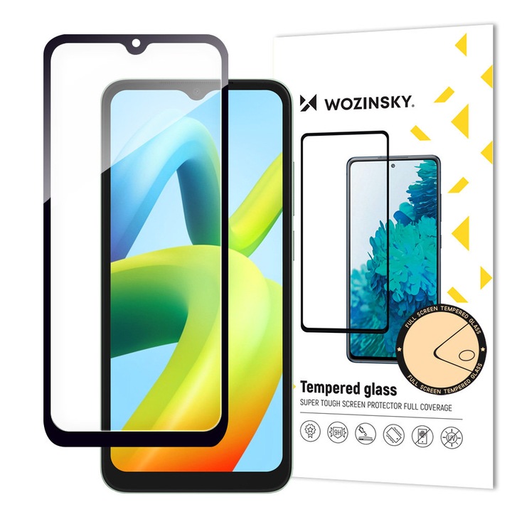 Folie protectie Case Friendly Wozinsky Full Glue Cover compatibila cu Xiaomi Redmi A1 Plus Black