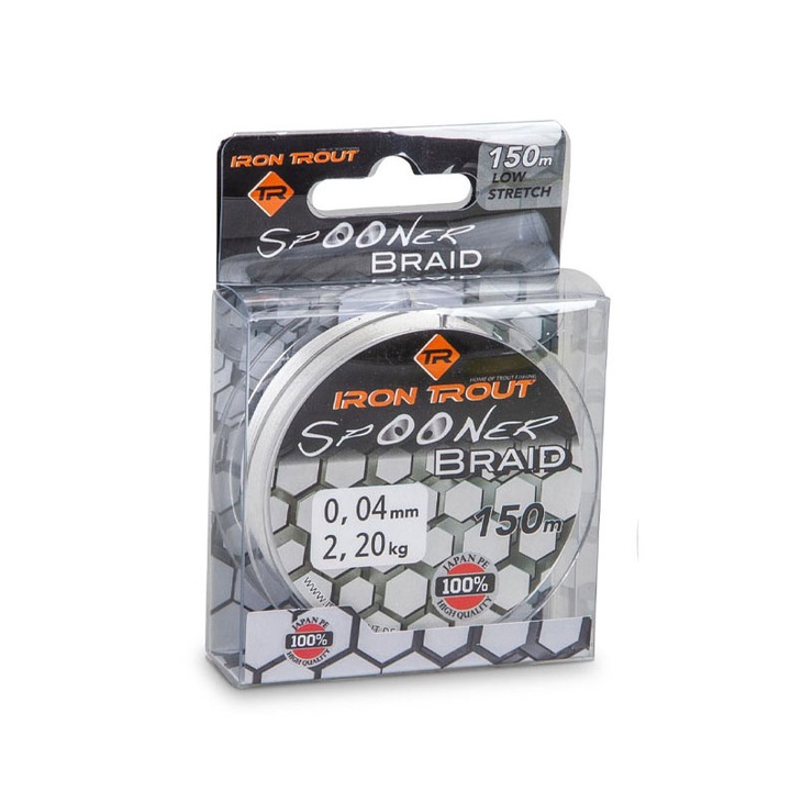 Fir textil Iron Trout Spooner Braid White 0.05mm 2.7kg 150m