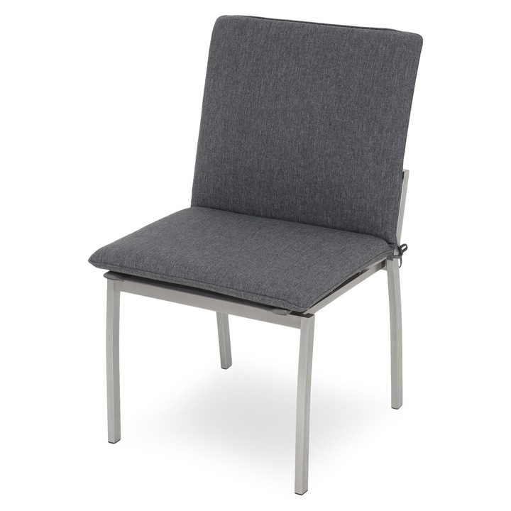 Fotoliu colt gradina/terasa, Maison Mex COLLODI, L.61 l.61 H.92.5 cm, gri