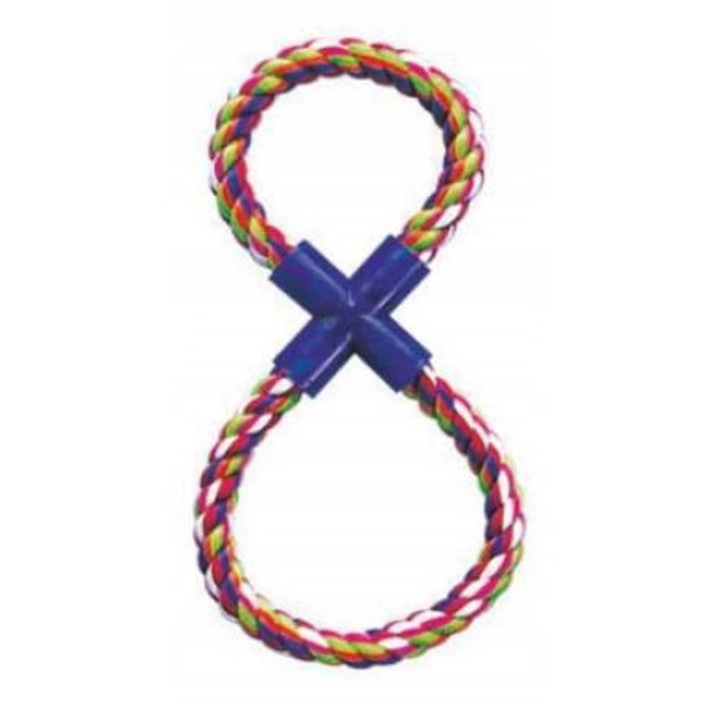 Kutyajáték, Happet, Textil/Műanyag, 28cm, Többszínű