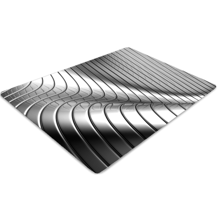 Covor pentru scaun de birou, PVC, metal, Alb, 140 cm x 100 cm, 010250310030100001476