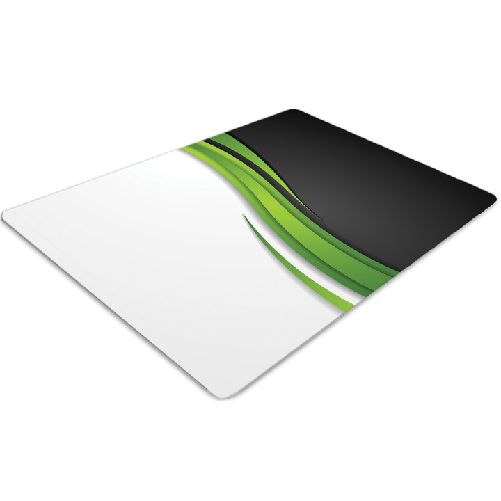 Covor pentru scaun de birou, PVC, yin yang, Gri, 140 cm x 100 cm, 010250310030100030943