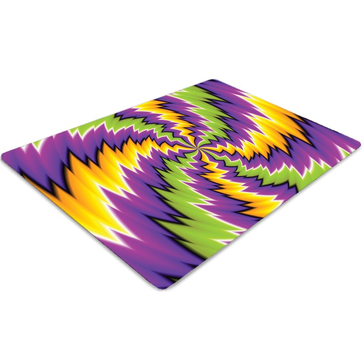 Covor pentru scaun de birou, PVC, abstractizare, Roz, 140 cm x 100 cm, 010250310030100030937