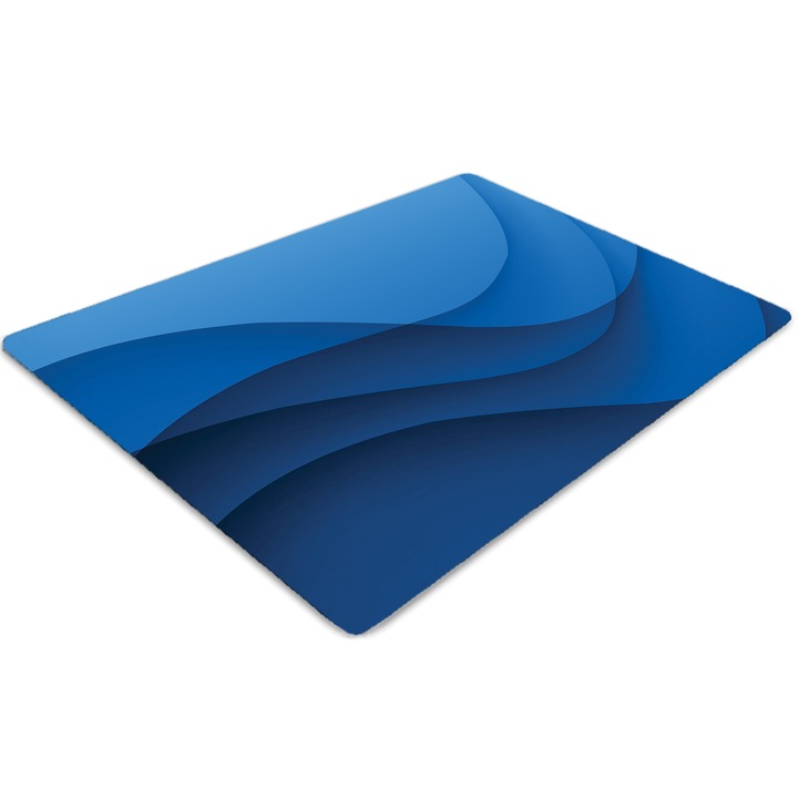 Covor pentru scaun de birou, PVC, adancimea adancimii, Albastru, 140 cm x 100 cm, 010250310030100030931