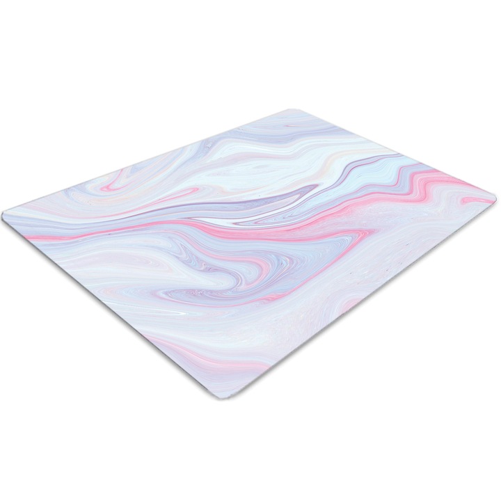 Covor pentru scaun de birou, PVC, abstractizare, Albastru, 140 cm x 100 cm, 010250310030100030930