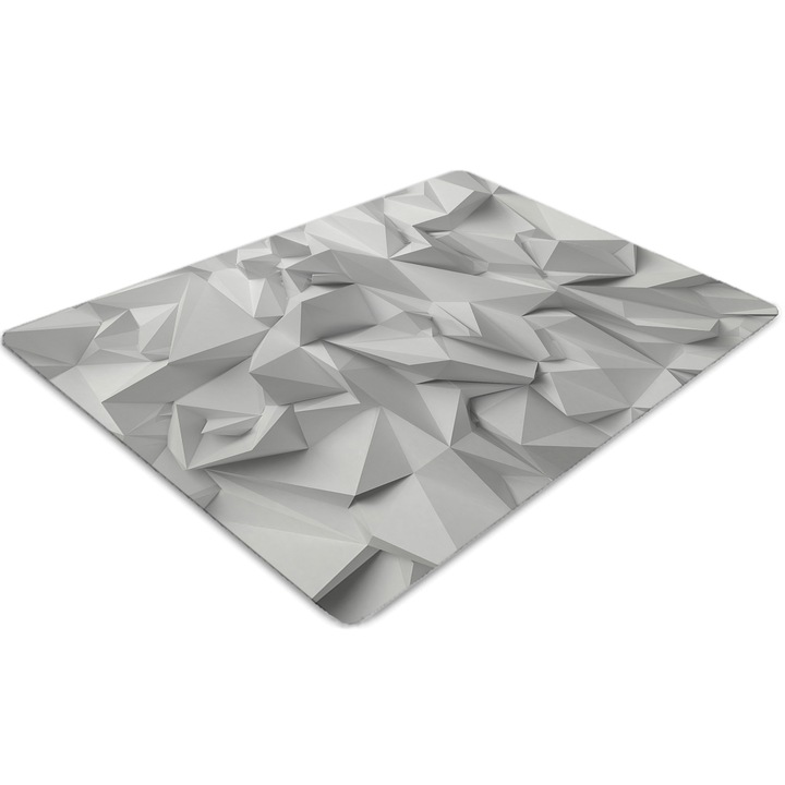 Covor pentru scaun de birou, PVC, abstractizare, Verde, 140 cm x 100 cm, 010250310030100030905