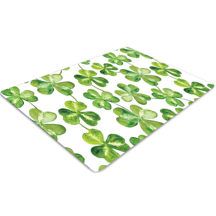 Covor pentru scaun de birou, PVC, shamrock, Verde, 140 cm x 100 cm, 010250310030100029551