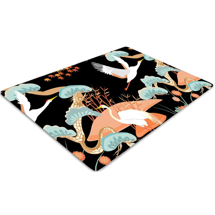 Covor pentru scaun de birou, PVC, starci lacuti, Maro, 140 cm x 100 cm, 010250310030100029599