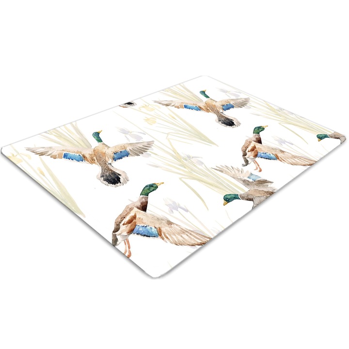 Covor pentru scaun de birou, PVC, rata, Maro, 140 cm x 100 cm, 010250310030100030775