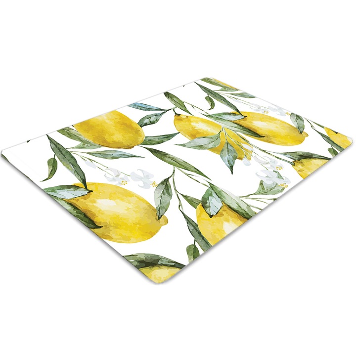 Covor pentru scaun de birou, PVC, lamai lacuite, Verde, 140 cm x 100 cm, 010250310030100029920