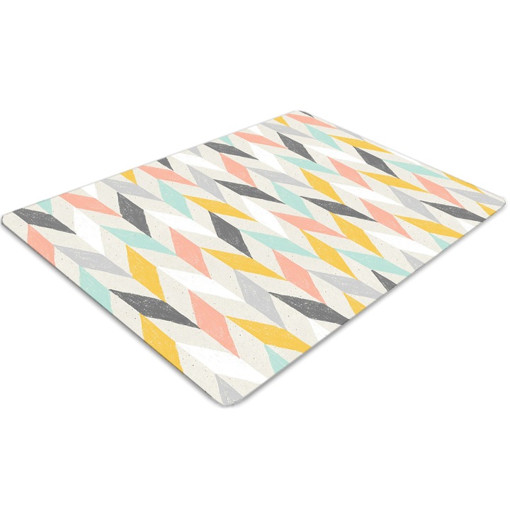 Covor pentru scaun de birou, PVC, tapet in hringbone, Verde, 140 cm x 100 cm, 010250310030100029946