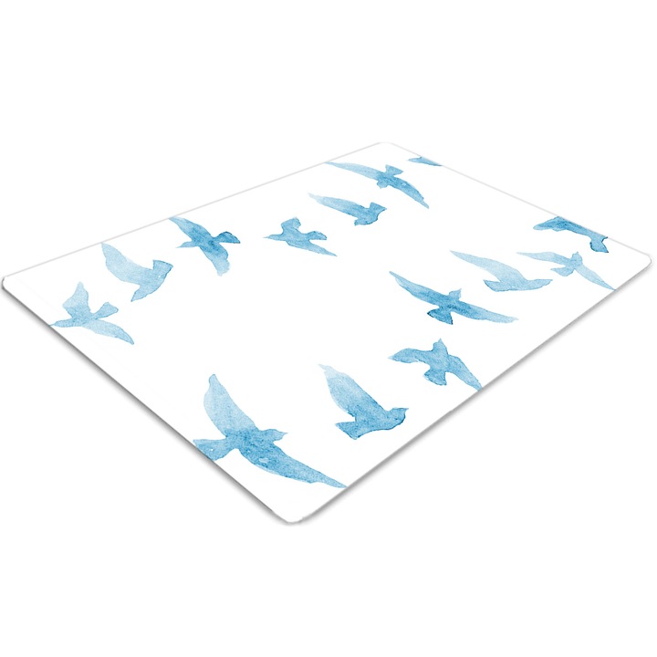 Covor PVC. Tulup. Vinil. Dreptunghi. A inghiti. Albastru. 100 cm x 70 cm. 010250310010100005818