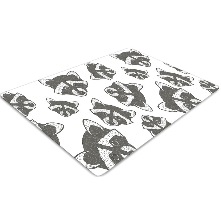 Covor pentru scaun de birou, PVC, raton, Gri, 140 cm x 100 cm, 010250310030100029420