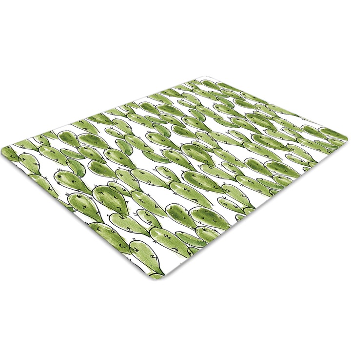 Covor pentru scaun de birou, PVC, cactus, Verde, 140 cm x 100 cm, 010250310030100011271