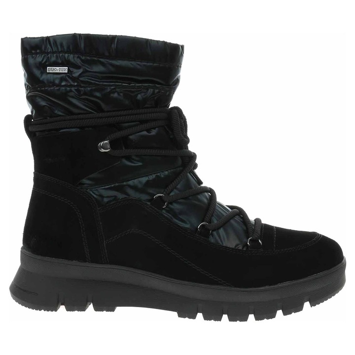 Дамски обувки за сняг, Tamaris, Естествена кожа/Текстил, 4, Черни, Черен