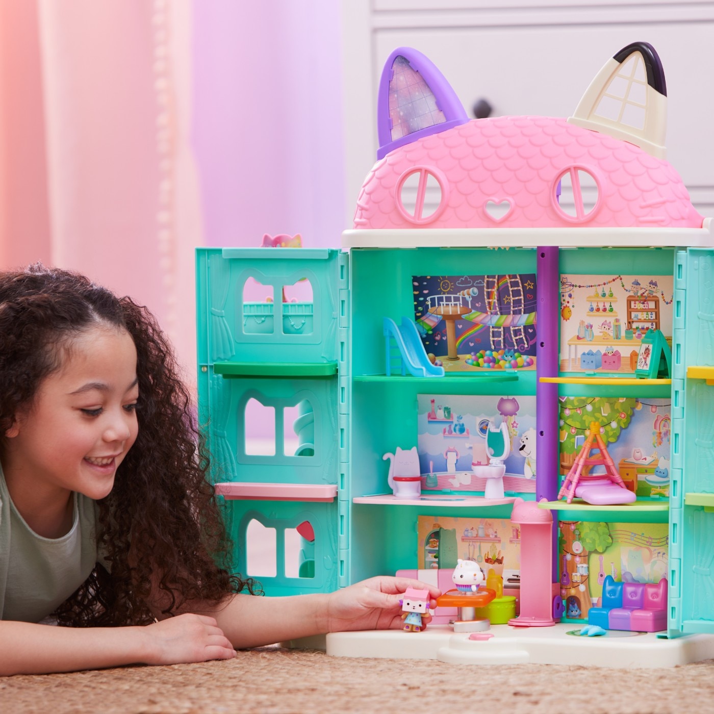 Set de joaca Gabby's Dollhouse - Casa Purrfect a lui Gabby - eMAG.ro