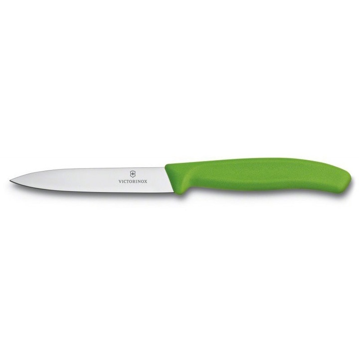 Cutit universal, Victorinox, Otel, 10 cm, Argintiu/Verde