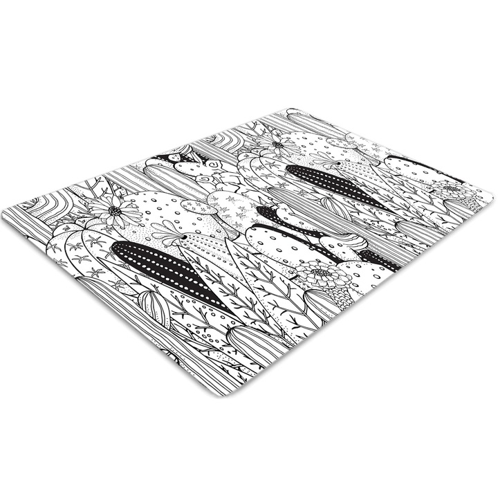 Covor PVC, Tulup, Vinil, Dreptunghi, Desene animate, Gri, 100 cm x 70 cm, 010250310010100029450