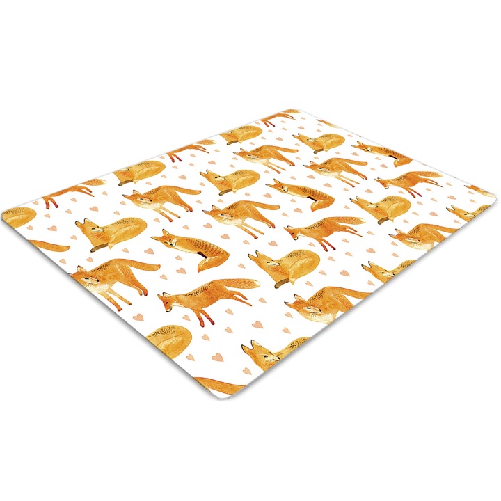 Covor pentru scaun de birou, PVC, foxy, Alb, 140 cm x 100 cm, 010250310030100011317