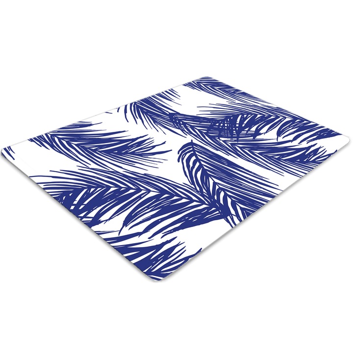 Covor pentru scaun de birou, PVC, cearceaf bleumarin, Albastru, 140 cm x 100 cm, 010250310030100011346