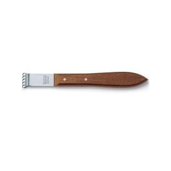 Cutit pentru decojire, Victorinox, Otel/Lemn, 10 cm, Argintiu/Maro