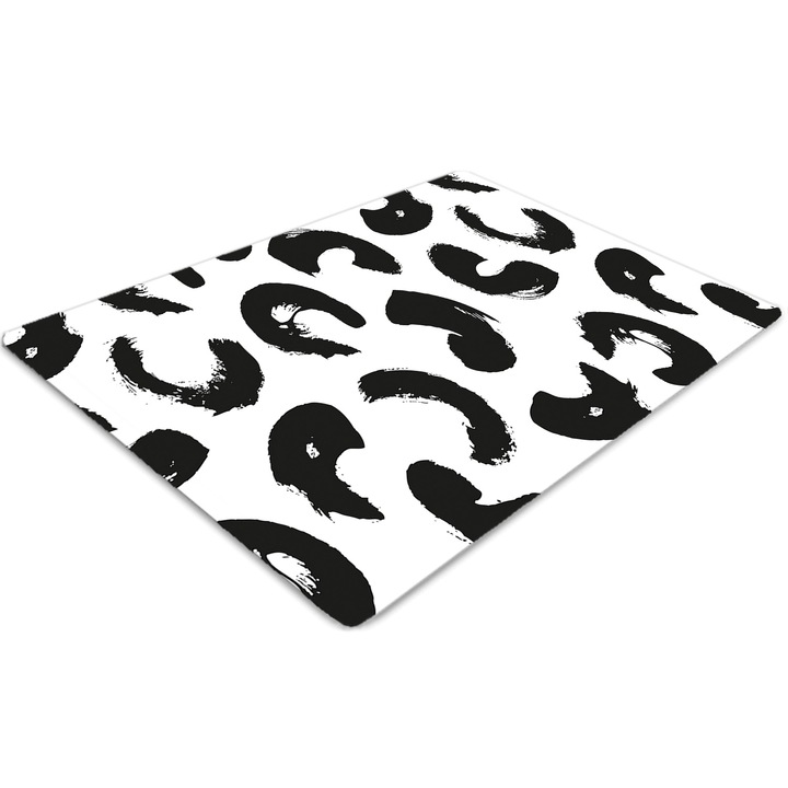 Covor pentru scaun de birou, PVC, miscari de perie, Gri, 140 cm x 100 cm, 010250310030100029941