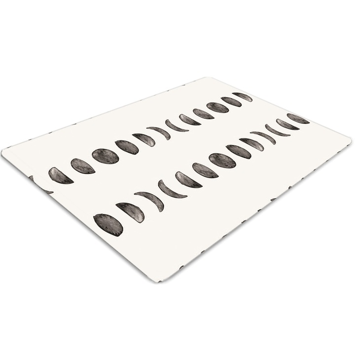 Covor pentru scaun de birou, PVC, luna, Gri, 140 cm x 100 cm, 010250310030100014731