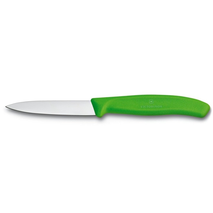 Cutit universal, Victorinox, Otel, 8 cm, Argintiu/Verde