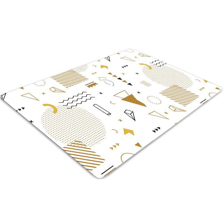 Covor pentru scaun de birou, PVC, lumea numerelor, Maro, 140 cm x 100 cm, 010250310030100011806