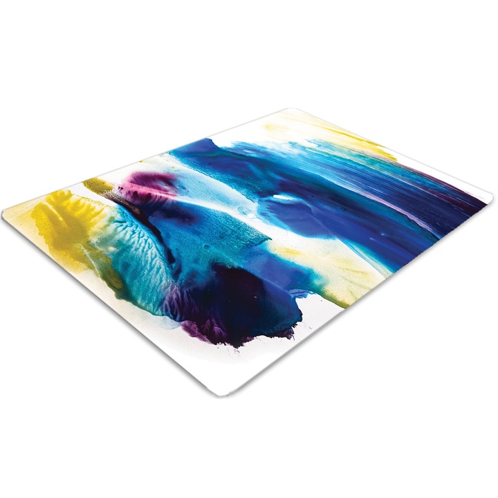 Covor pentru scaun de birou, PVC, vanatai, Albastru, 140 cm x 100 cm, 010250310030100030075